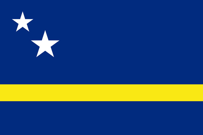 Flag of Curacao Caribbean Island Info Guide